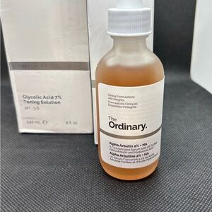 The Ordinary Glycolic Acid 7% Toning Solution and Alpha Arbutin 2% Bundle
